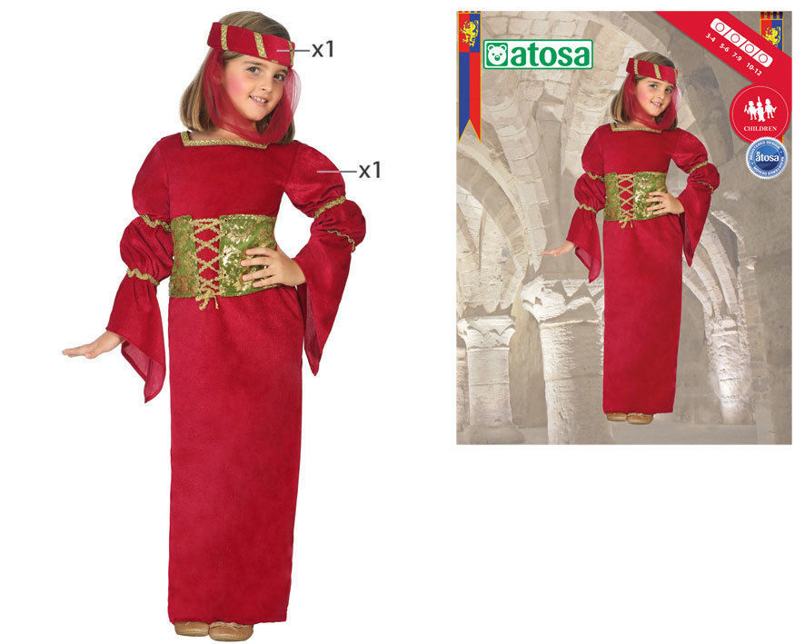 COSTUME DAMA MEDIEVALE 10-12Atosa