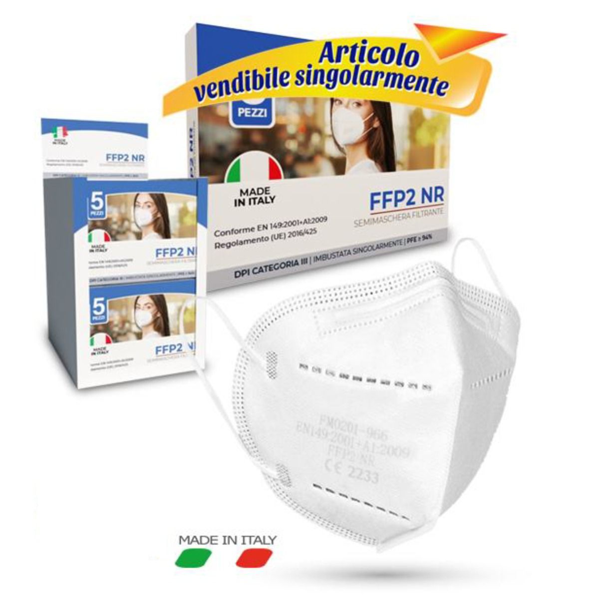 Mascherina FFP2 Bianco