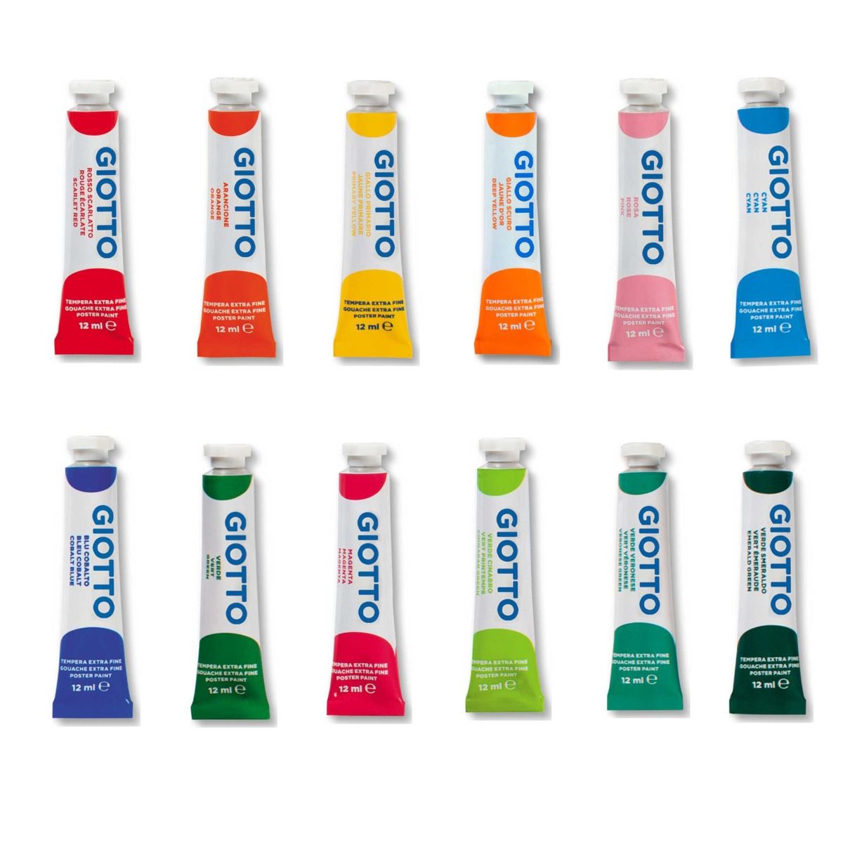 GIOTTO TEMPERA EXTRA FINE TUBETTO  ML.12Giotto